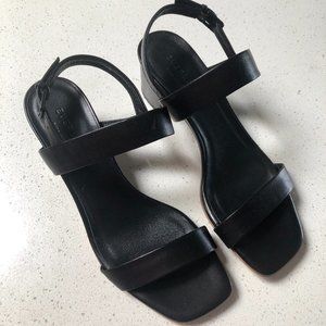Everlane Double Strap Block Heel Sandal